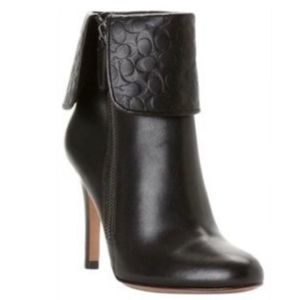 COACH signature cuff Mackenna heeled booties